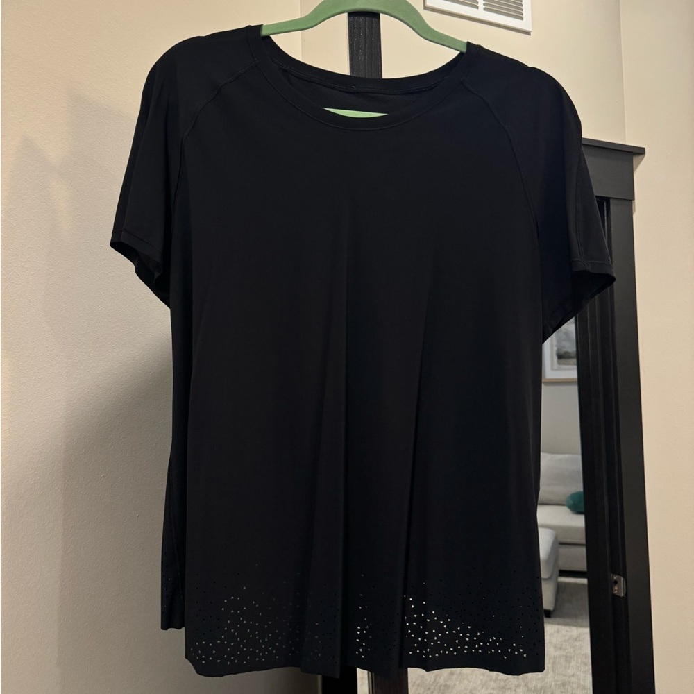 Lululemon Black Women's Top with Cute Details